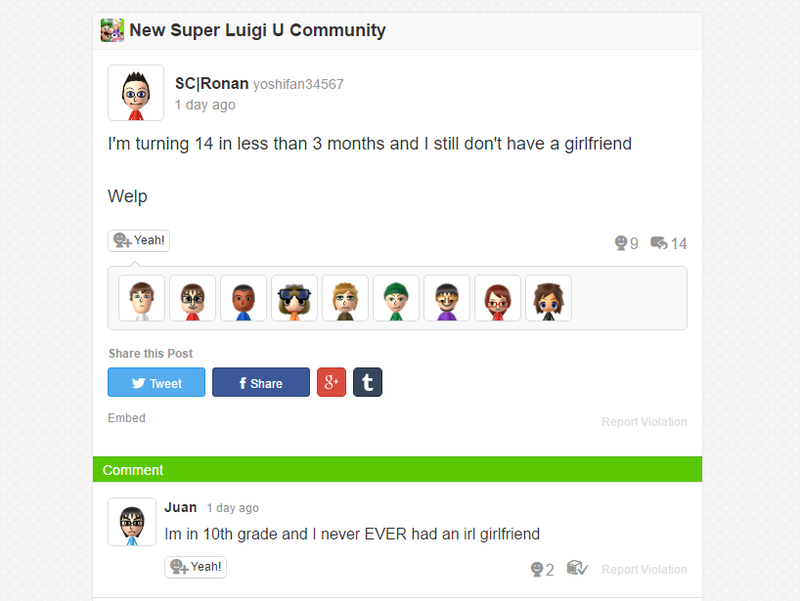 Illustration for article titled Luigi's Miiverse Community Has Become A Shitposter's Paradise In 2016